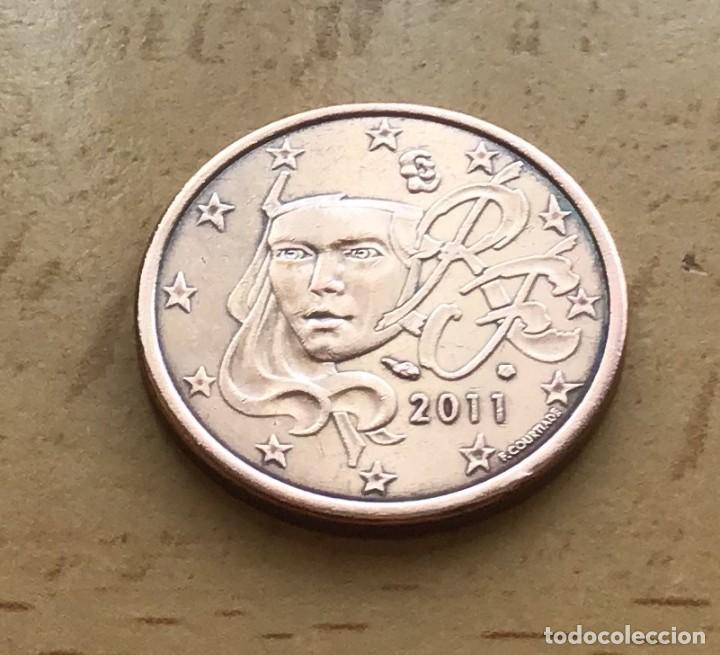 Euros: 5 c&eacute;ntimos de euro de Francia. A&ntilde;o 2011 - Foto 1