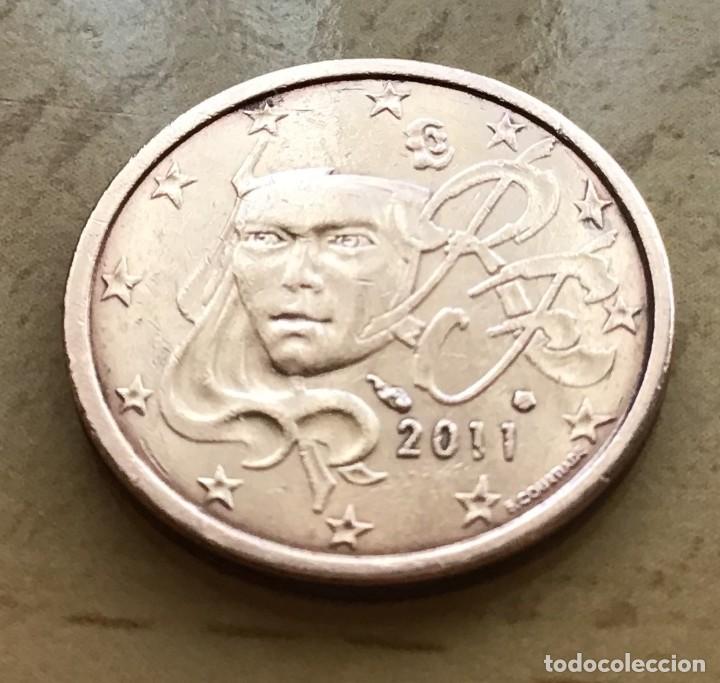Euros: 2 c&eacute;ntimos de euro de Francia. A&ntilde;o 2011 - Foto 1