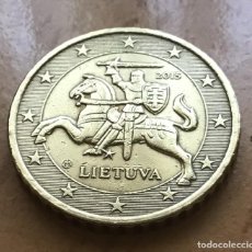 Euro: 50 CÉNTIMOS DE EURO DE LITUANIA. AÑO 2015. Lote 359891610