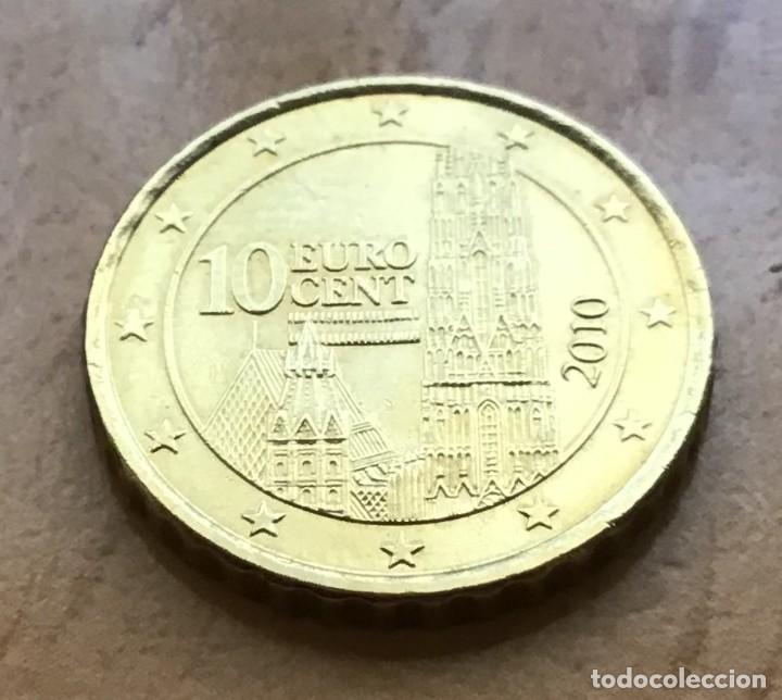 Euros: 10 c&eacute;ntimos de euro de Austria. A&ntilde;o 2010 - Foto 1