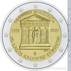 Euro: GRECIA 2022. MONEDA DE 2 EUROS DEDICADA A LOS 200 AÑOS DE LA 1ª CONSTITUCION GRIEGA. SIN CIRCULAR. Lote 361447515