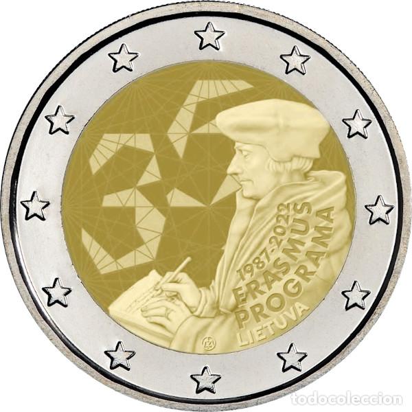 Euros: LITUANIA 2022. MONEDA DE 2 EUROS DEDICADA AL PROGRAMA ERASMUS. SIN CIRCULAR - Foto 1