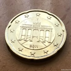 Euros: 20 CÉNTIMOS DE EURO DE ALEMANIA. AÑO 2011 CECA J. Lote 338914528