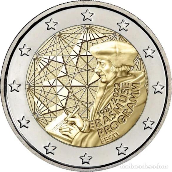 Euros: ESTONIA 2022. MONEDA DE 2 EUROS DEDICADA AL PROGRAMA ERASMUS. SIN CIRCULAR - Foto 1