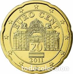 Euros: ROLLO DE 20 C&Eacute;NTIMOS EUROS DE AUSTRIA 2003 - Foto 1
