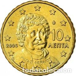 Euros: GRECIA 2002. ROLLO DE 10 C&Eacute;NTIMOS. S/C - Foto 1