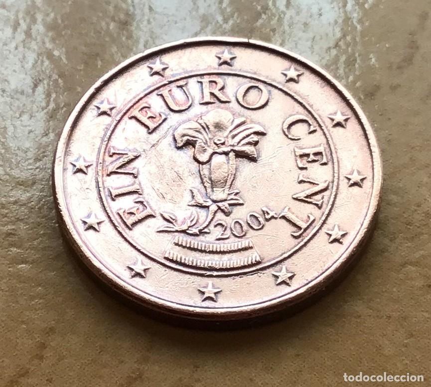 Euros: 1 c&eacute;ntimo de euro de Austria. A&ntilde;o 2004 - Foto 1