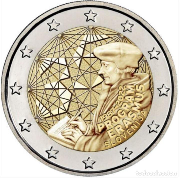 Euros: MONEDA 2 EUROS ESLOVENIA 2022 - PROGRAMA ERASMUS - SIN CIRCULAR - Foto 1