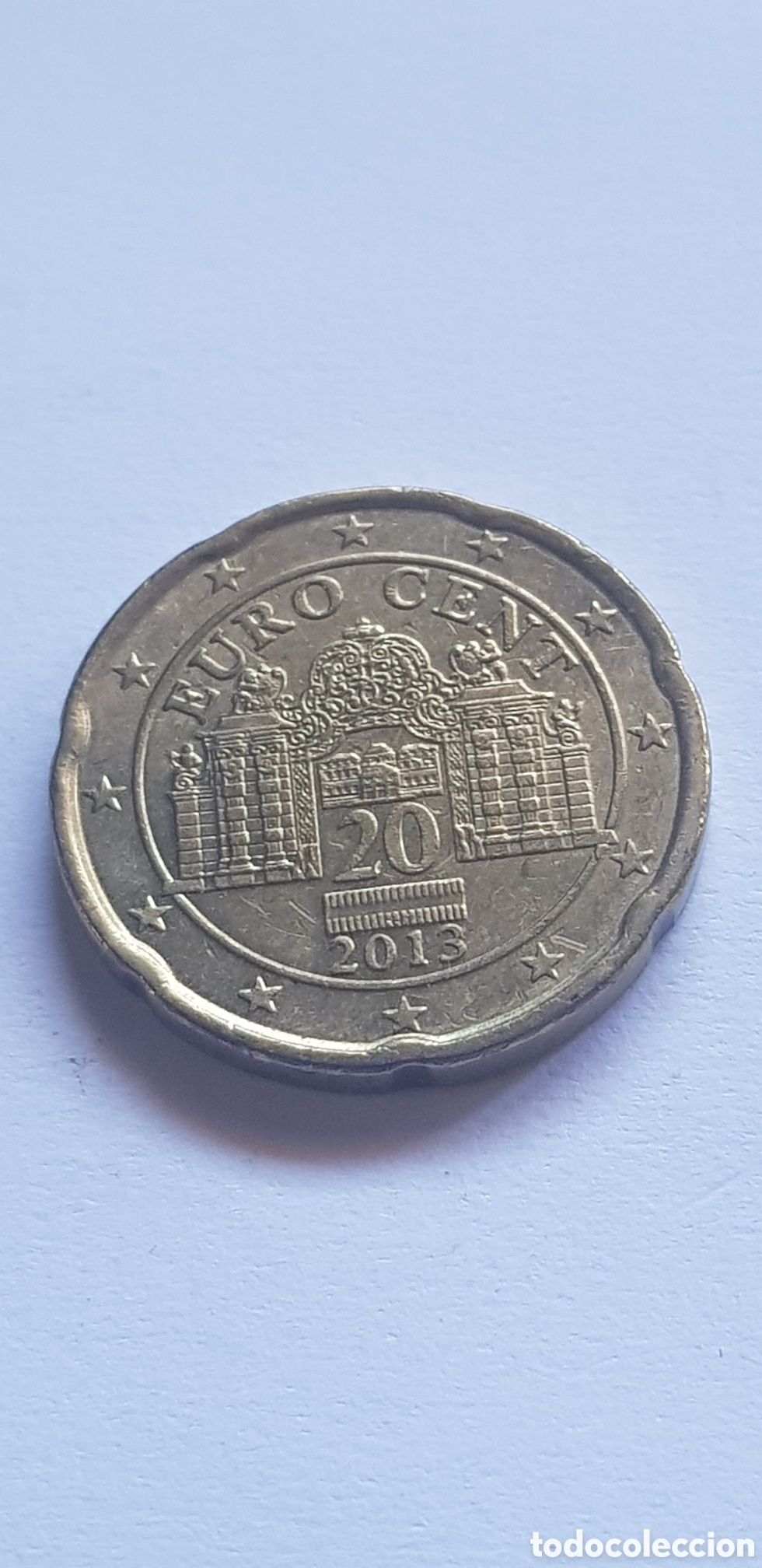 Euros: 20 C&eacute;ntimos 2013 Austria Euros moneda - Foto 2