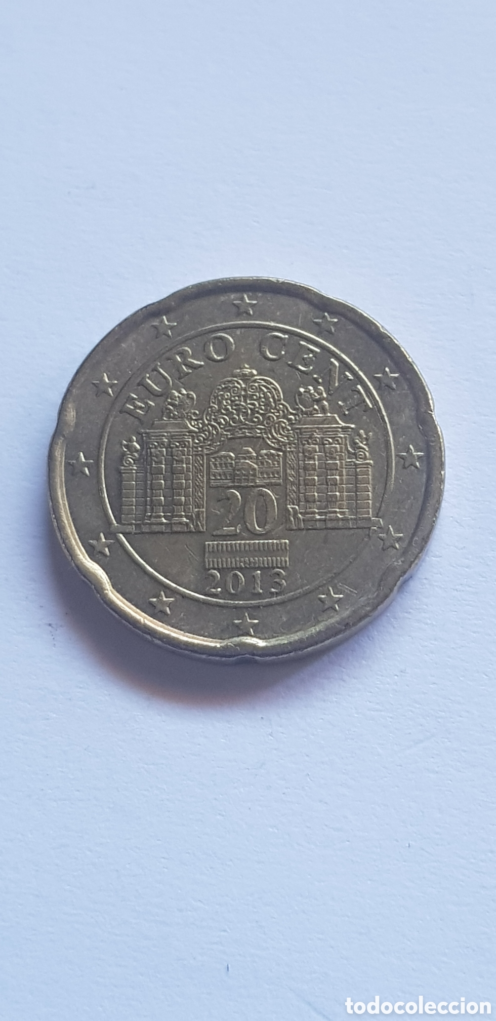 Euros: 20 C&eacute;ntimos 2013 Austria Euros moneda - Foto 1