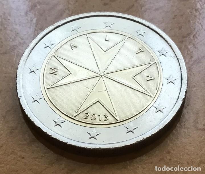 Euros: 2 euros de Malta. A&ntilde;o 2013 - Foto 1