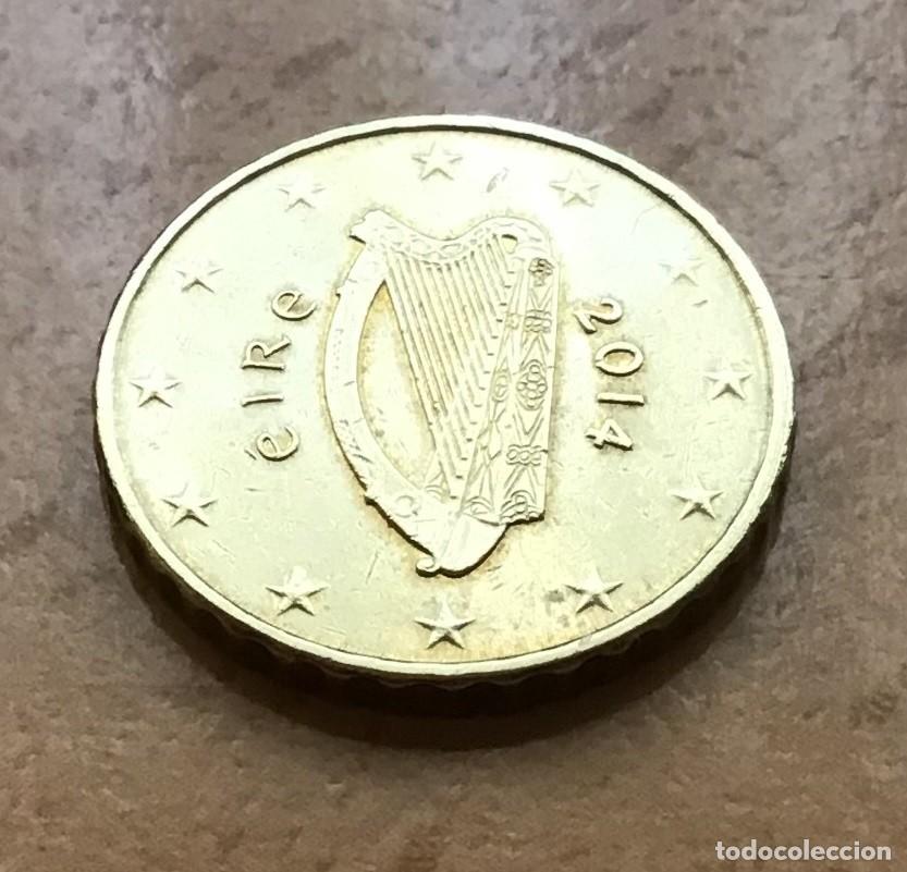Euros: 10 c&eacute;ntimos de Euro de Irlanda. A&ntilde;o 2014