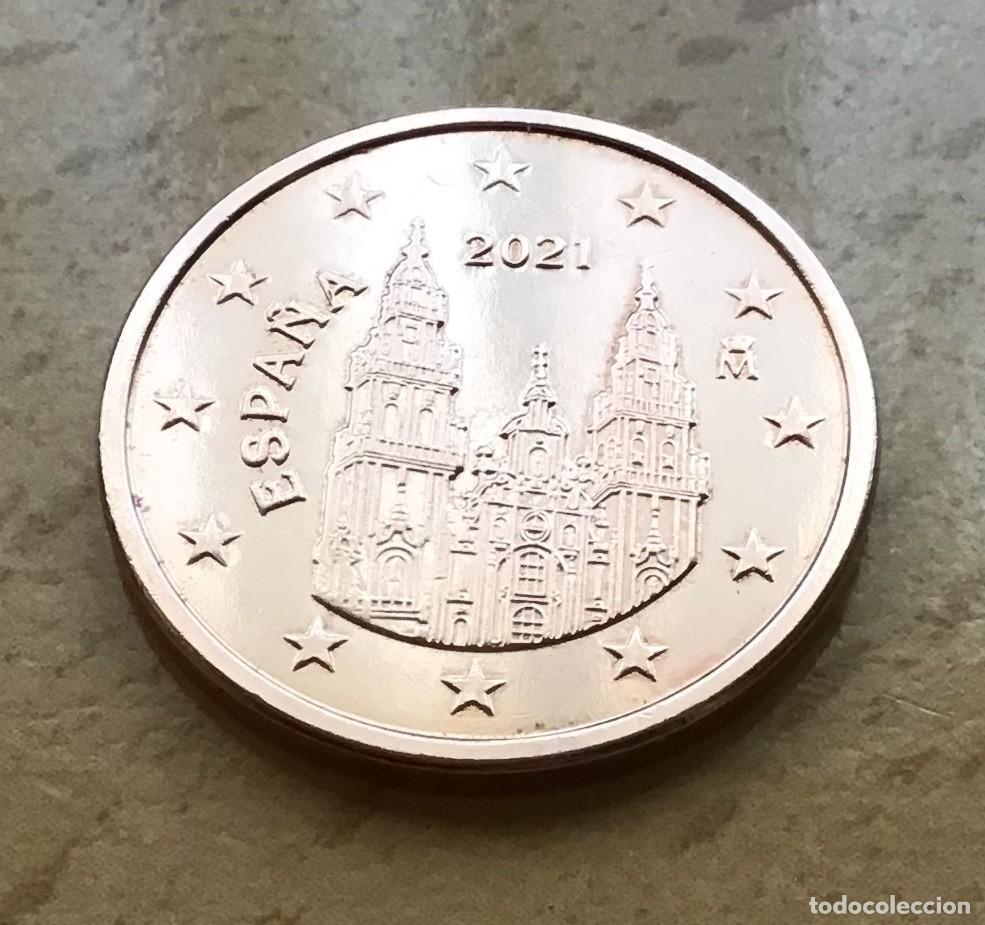 Euros: 5 c&eacute;ntimos de Euro de Espa&ntilde;a. A&ntilde;o 2021 - Foto 1