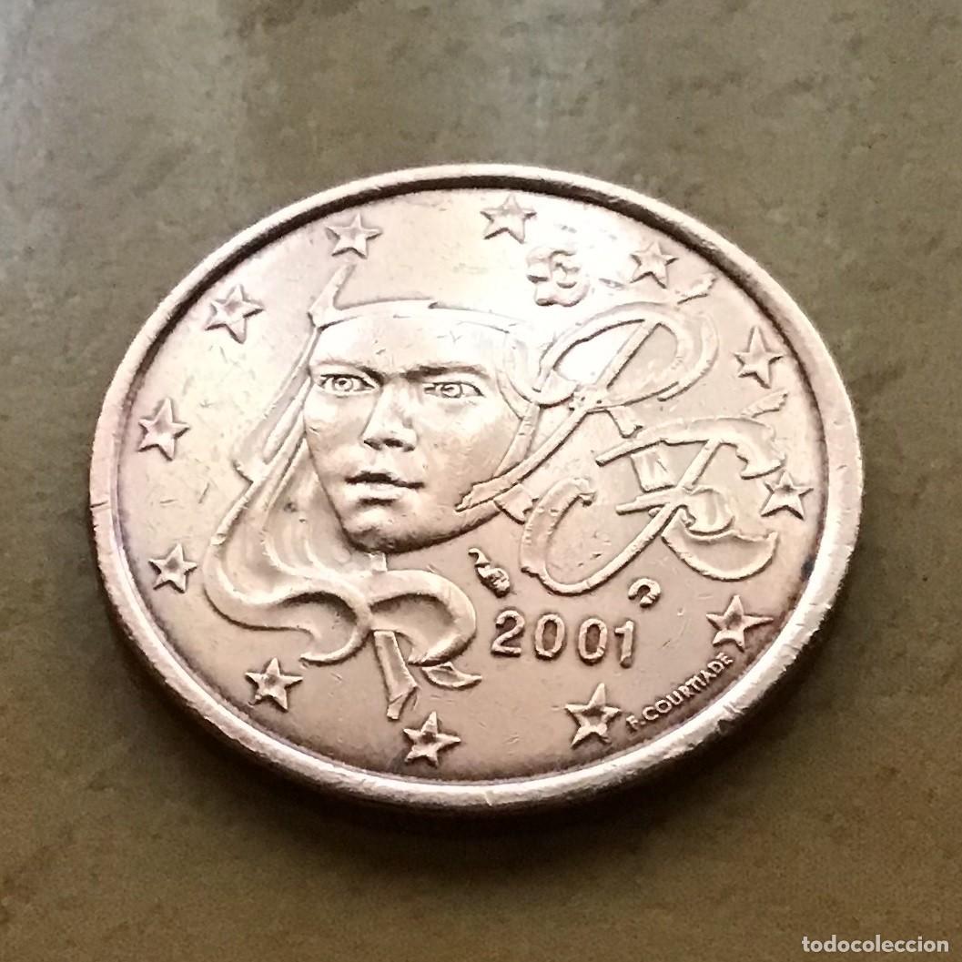 Euros: 5 c&eacute;ntimos de euro de Francia. A&ntilde;o 2001 - Foto 1