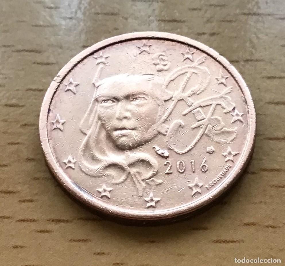 Euros: 2 c&eacute;ntimos de euro de Francia. A&ntilde;o 2016 - Foto 1