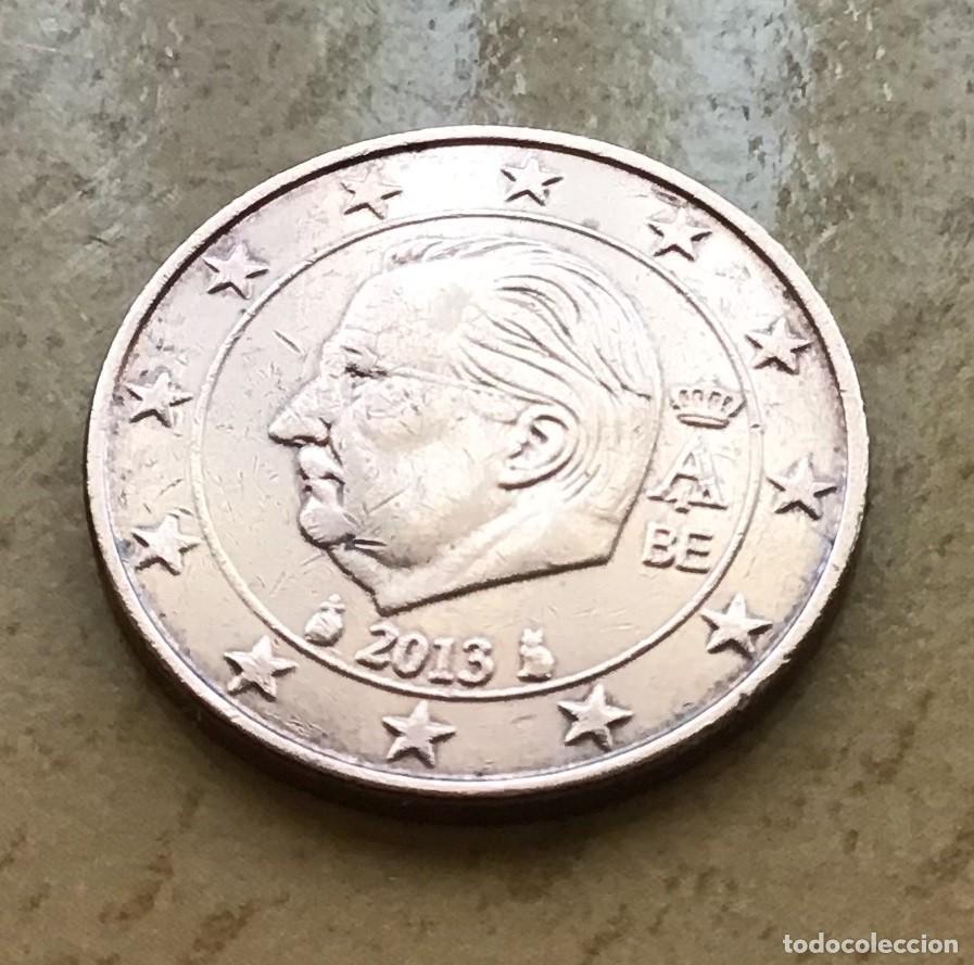 Euros: 5 c&eacute;ntimos de euro de B&eacute;lgica. A&ntilde;o 2013
