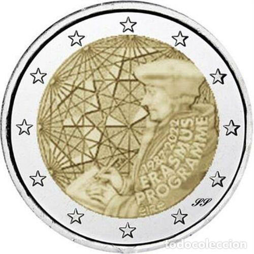 Euros: IRLANDA 2022. MONEDA DE 2 EUROS DEDICADA AL PROGRAMA ERASMUS. SIN CIRCULAR - Foto 1