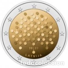 Euros: LETONIA 2022. 2 EUROS. 100 AÑOS DEL ESTABLECIMIENTO DEL BANCO DE LETONIA. SC. Lote 387968904