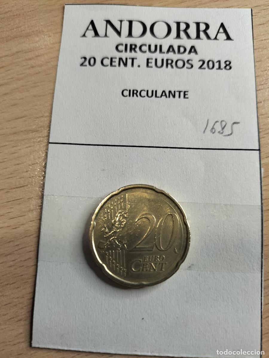 Euros: 10-01685 ANDORRA -20 CENT &euro;- 2018 - Foto 2