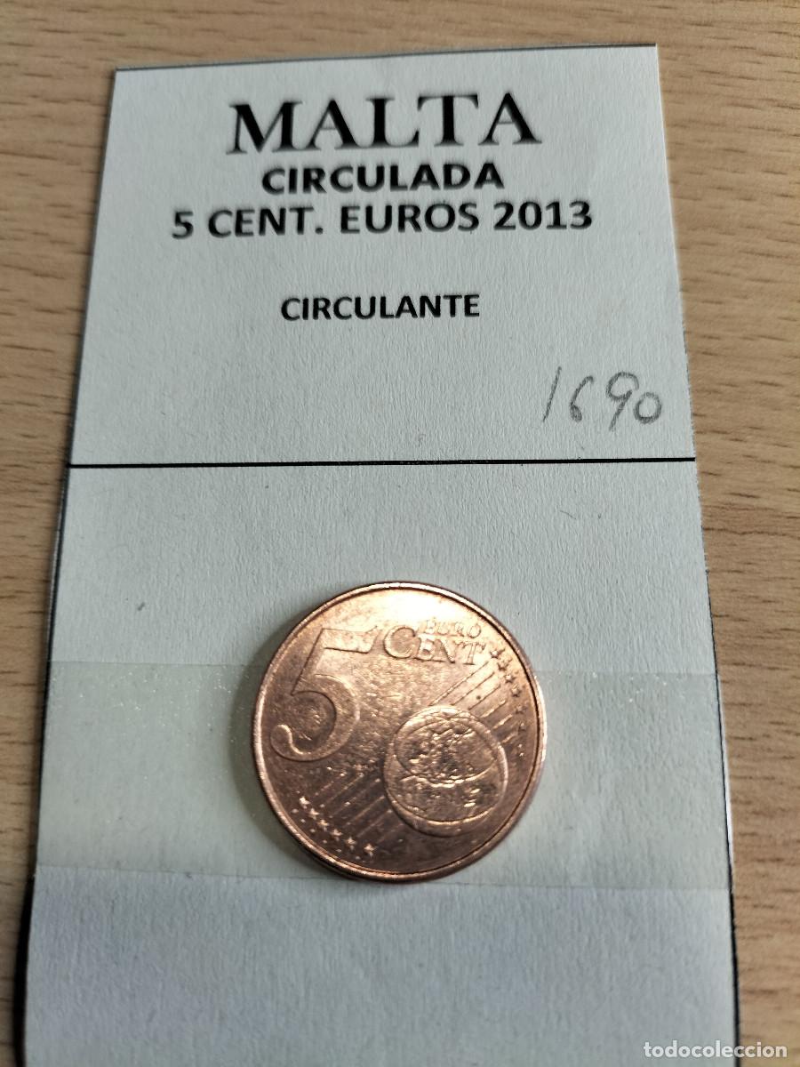 Euros: 10-01690 MALTA 5 CENT &euro; -2013 - Foto 2