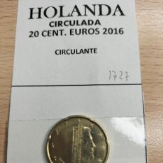 Euros: 10-01727 HOLANDA 20 CENT € -2016. Lote 389366369