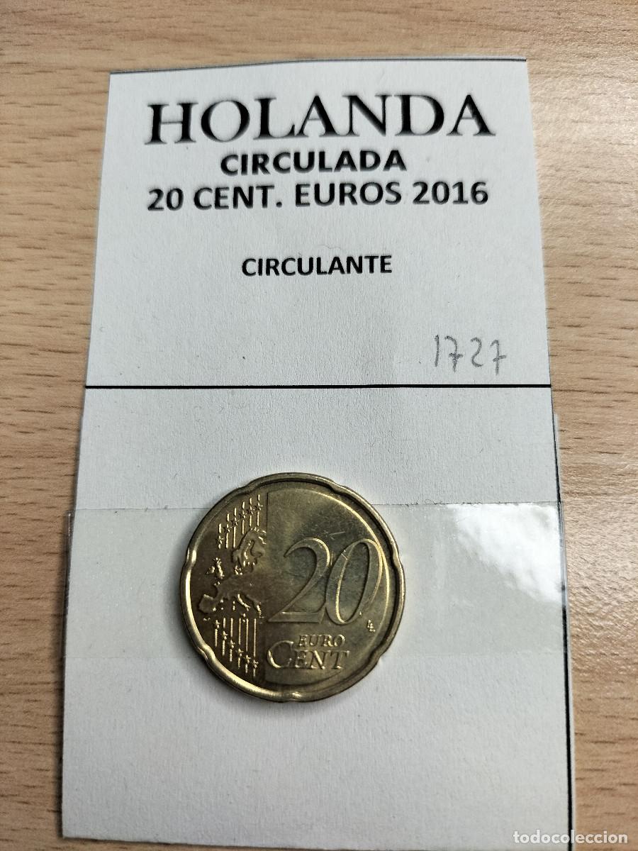 Euros: 10-01727 HOLANDA 20 CENT &euro; -2016 - Foto 2