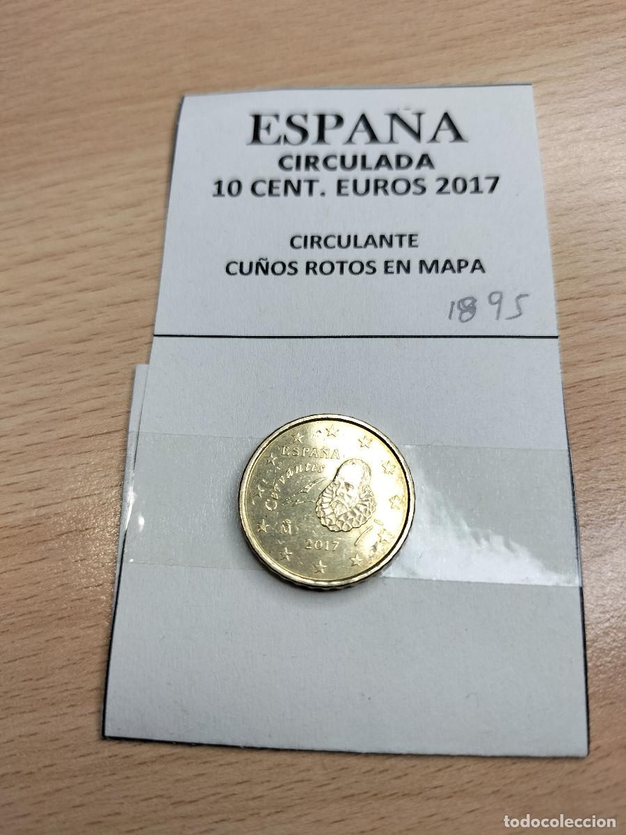 Euros: 10-01895 ESPA&Ntilde;A 10 CENT &euro; -2017 CU&Ntilde;O ROTO MAPA - Foto 1