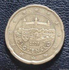 Euros: ESLOVAQUIA 2009 20 CÉNTIMOS MONEDA MBE - EURO CENT - CTS. Lote 390674699