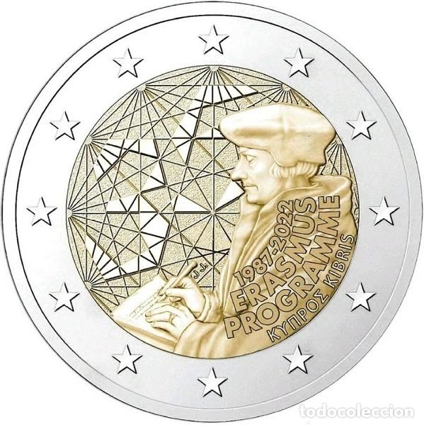 Euros: CHIPRE 2022. MONEDA DE 2 EUROS DEDICADA AL PROGRAMA ERASMUS. SIN CIRCULAR - Foto 1