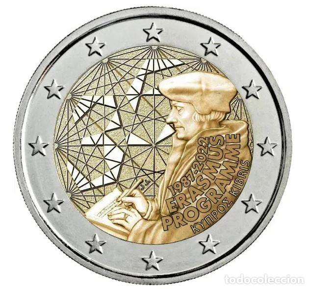 Euros: MONEDA 2 EUROS CHIPRE 2022 - PROGRAMA ERASMUS - SIN CIRCULAR - Foto 1