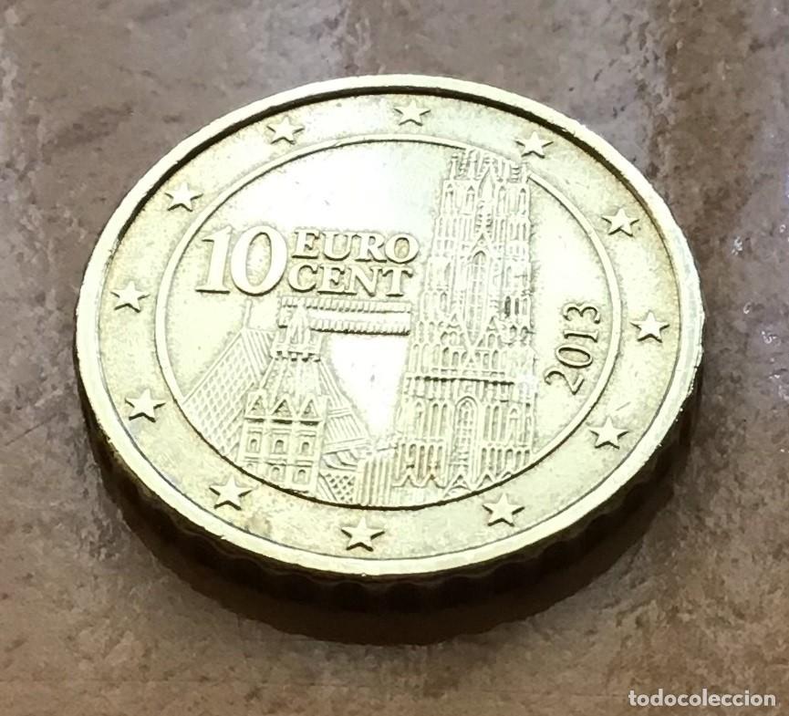 Euros: 10 c&eacute;ntimos de euro de Austria. A&ntilde;o 2013 - Foto 1