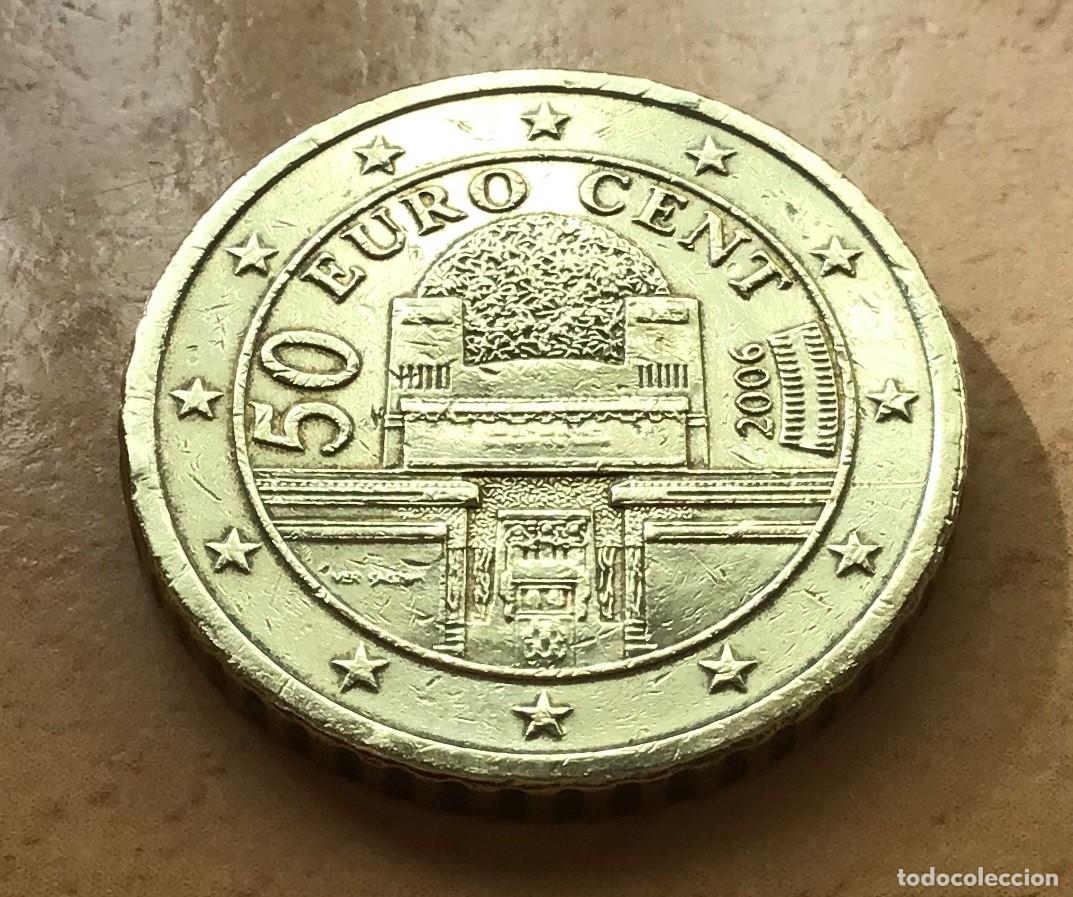 Euros: 50 c&eacute;ntimos de euro de Austria. A&ntilde;o 2006 - Foto 1