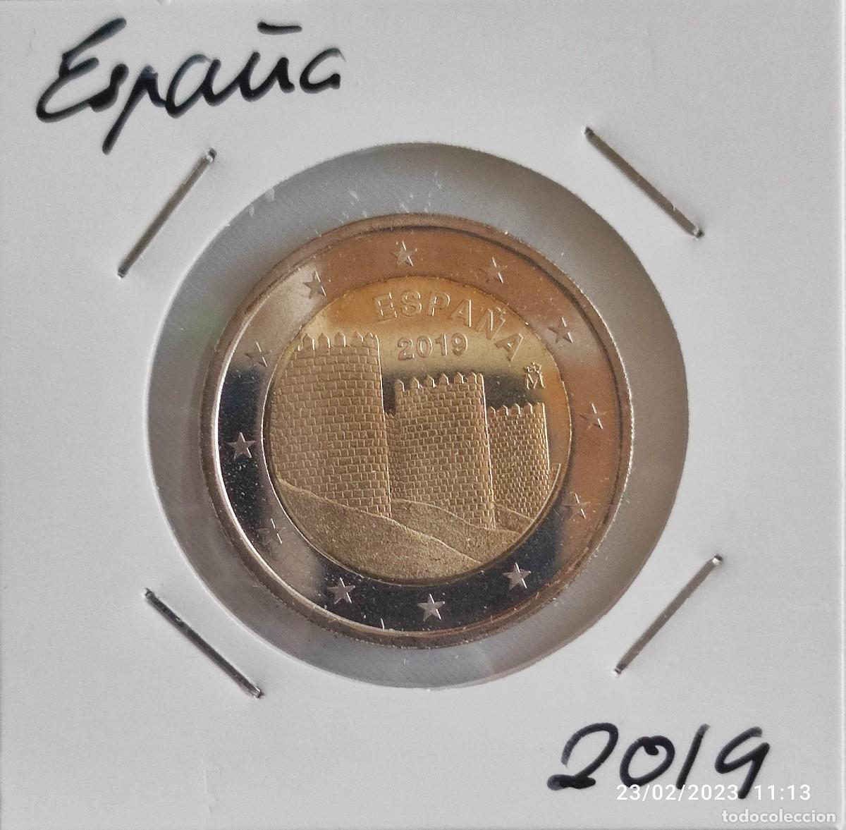 Euros: Moneda de 2&euro; cc, Espa&ntilde;a 2019, Avila, SC