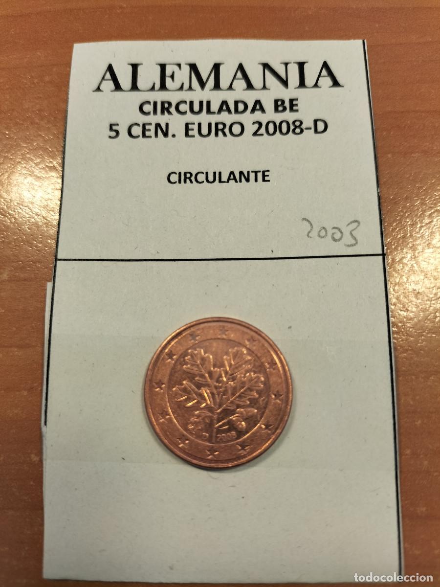 Euros: 10-02003-ALEMANIA 5 CENT &euro; - 2008-D - Foto 1