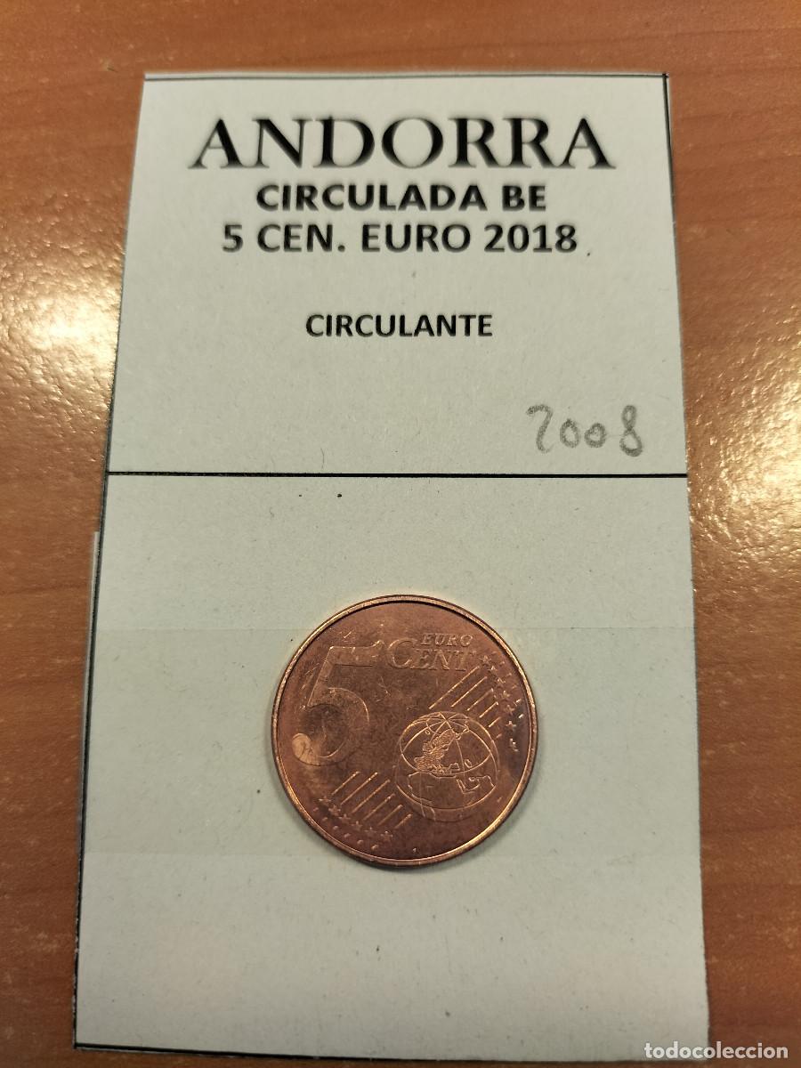 Euros: 10-02008-ANDORRA 5 CENT &euro; - 2018 - Foto 2