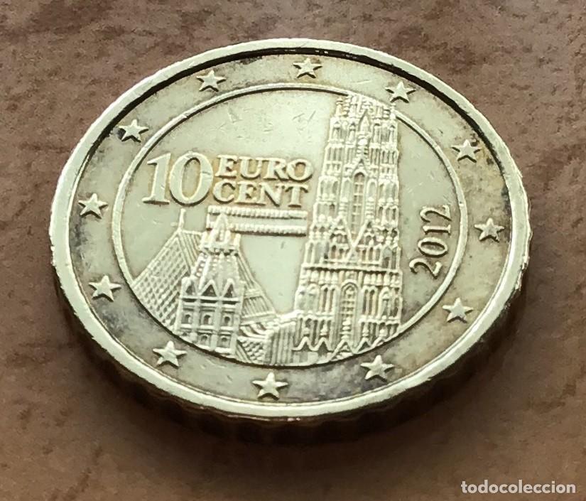 Euros: 10 c&eacute;ntimos de euro de Austria. A&ntilde;o 2012 - Foto 1