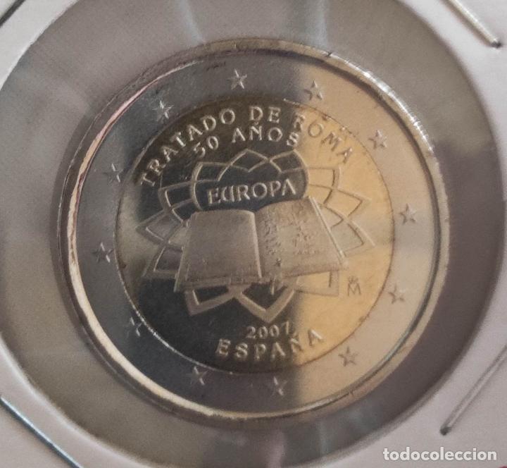 Euros: Moneda conmemorativa de 2 &euro; Espa&ntilde;a 2007, Tratado de Roma, SC