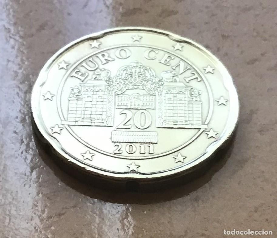Euros: 20 c&eacute;ntimos de euro de Austria. A&ntilde;o 2011 - Foto 1