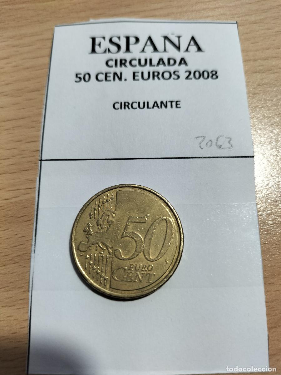 Euros: 10-02063-ESPA&Ntilde;A 50 CENT &euro; - 2008 - Foto 2