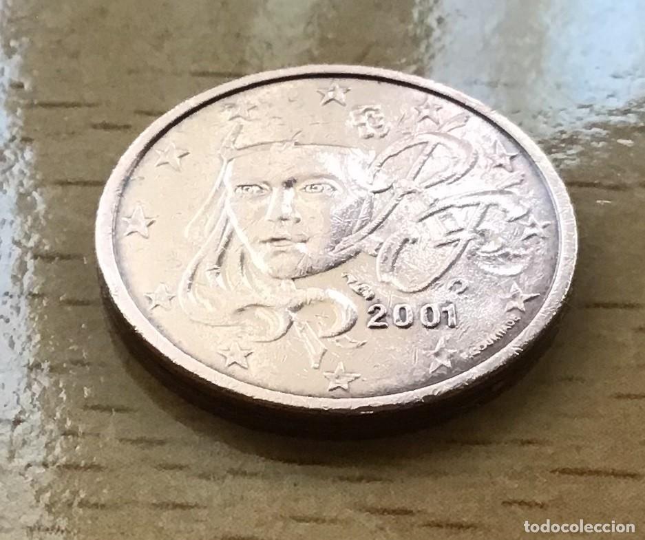 Euros: 2 c&eacute;ntimos de euro de Francia. A&ntilde;o 2001 - Foto 1