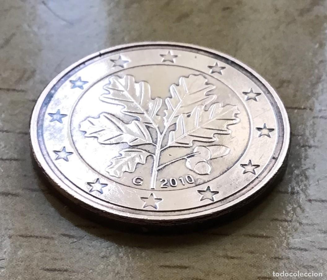 Euros: 5 c&eacute;ntimos de euro de Alemania. A&ntilde;o 2010 ceca G - Foto 1