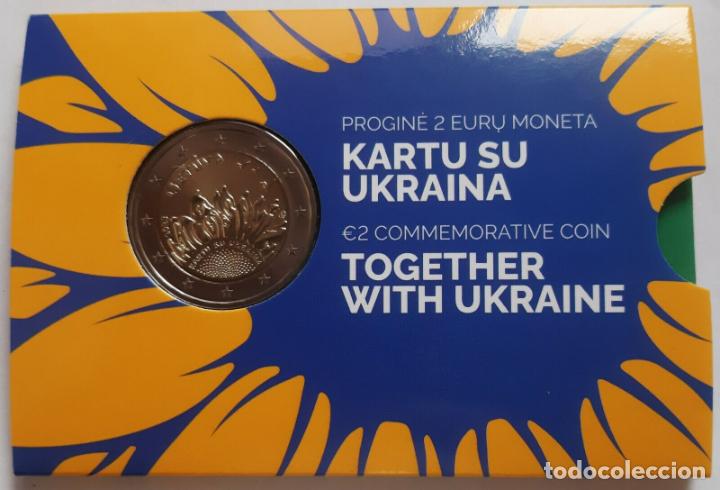 Euros: LITUANIA 2023. MONEDA DE 2 &euro; JUNTOS CON UCRANIA. - Foto 2