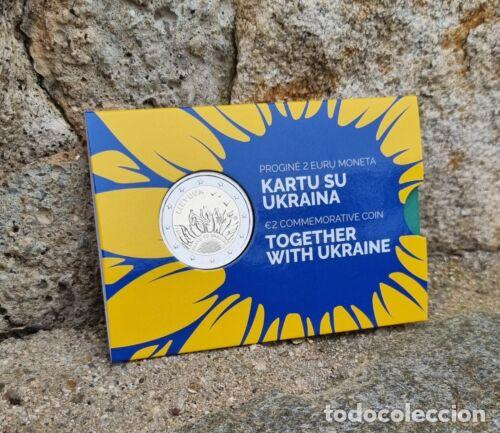 Euros: LITUANIA 2023. MONEDA DE 2 &euro; JUNTOS CON UCRANIA. - Foto 1
