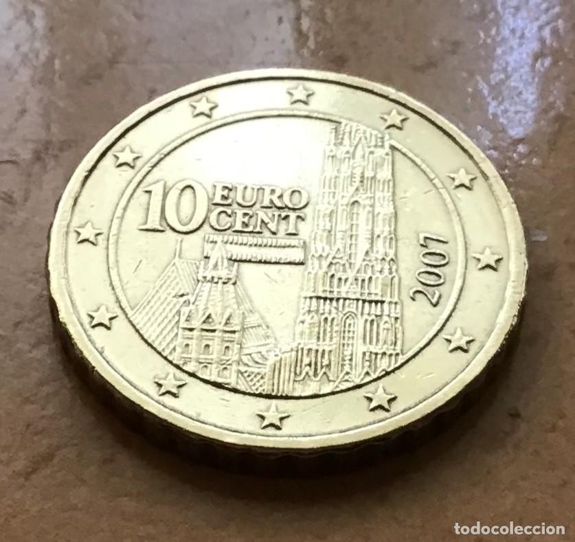 Euros: 10 c&eacute;ntimos de euro de Austria. A&ntilde;o 2007 - Foto 1