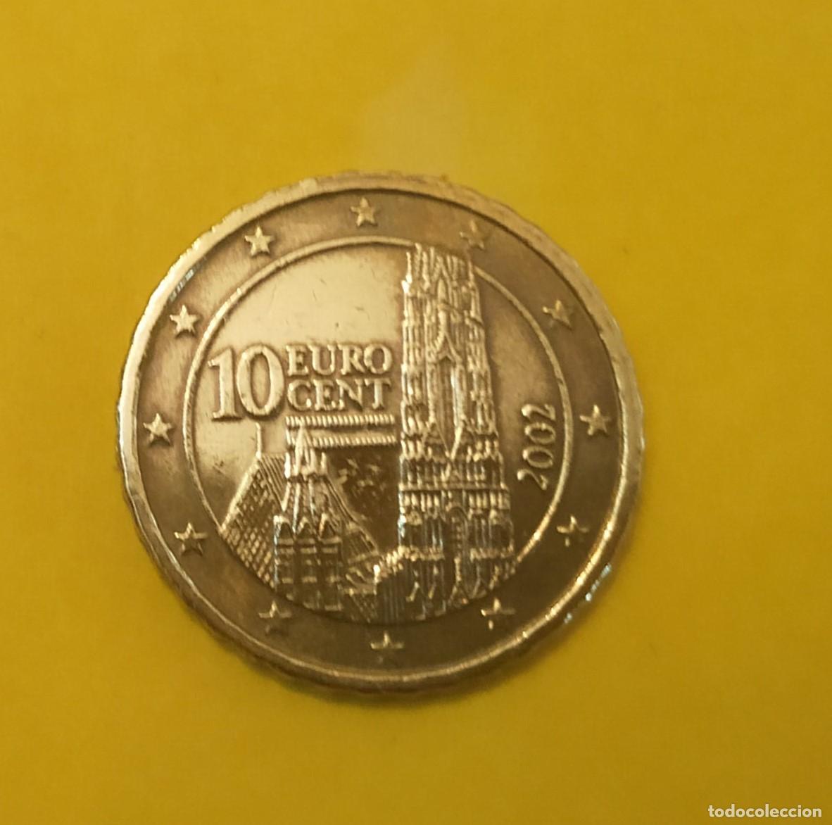 Euros: moneda de 10 c&eacute;ntimos Austria 2002 - Foto 1