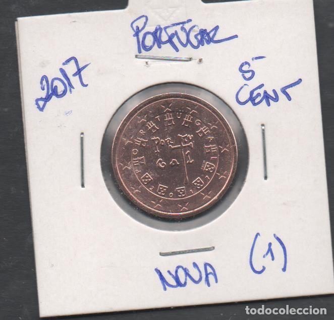 Euros: FILA MOEDA PORTUGAL 2017 5 CENTIMOS NOVA - Foto 1