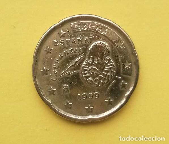 Euros: moneda 20 c&eacute;ntimos Espa&ntilde;a 1999 - Foto 1