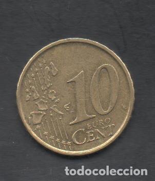 Euros: FILA MOEDA ESPA&Ntilde;A 2001 10 CENTIMOS CIRCULADA - Foto 2
