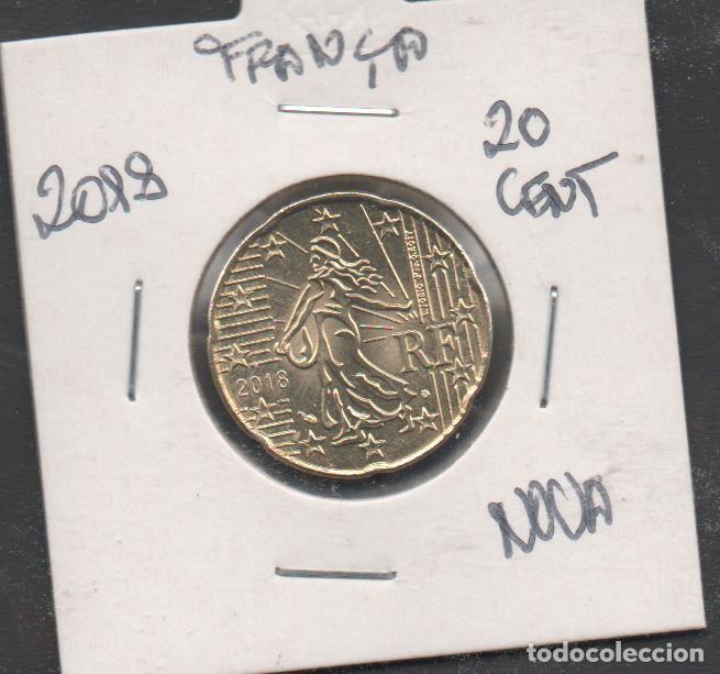 Euros: FILA MOEDA FRAN&Ccedil;A 2018 20 CENTIMOS NOVA - Foto 1