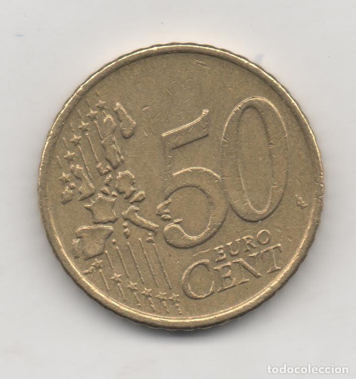 Euros: FILA MOEDA GR&Eacute;CIA 2002 50 CENTIMOS CIRCULADA - Foto 2